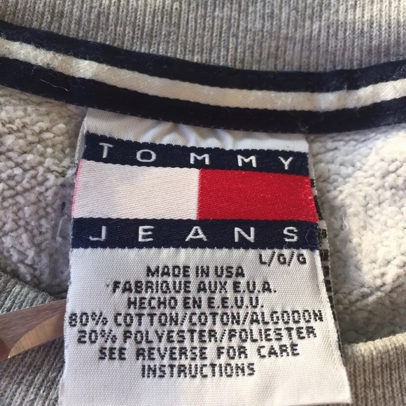 Vintage Tommy Hilfiger Crew Neck Sweatshirt Sz L - Picture 5 of 7